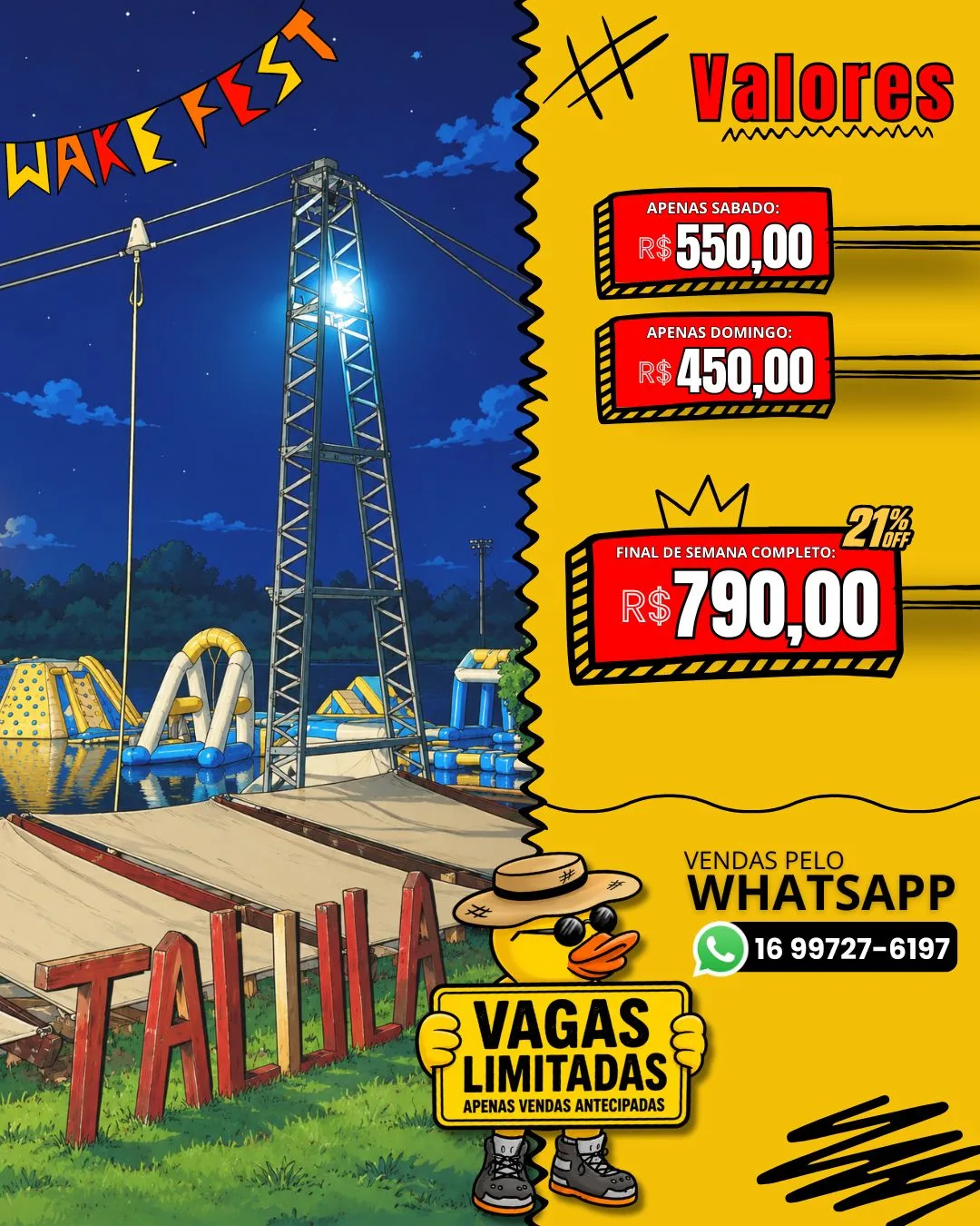 1º Wake Fest — Edição Talula — arte oficial 3